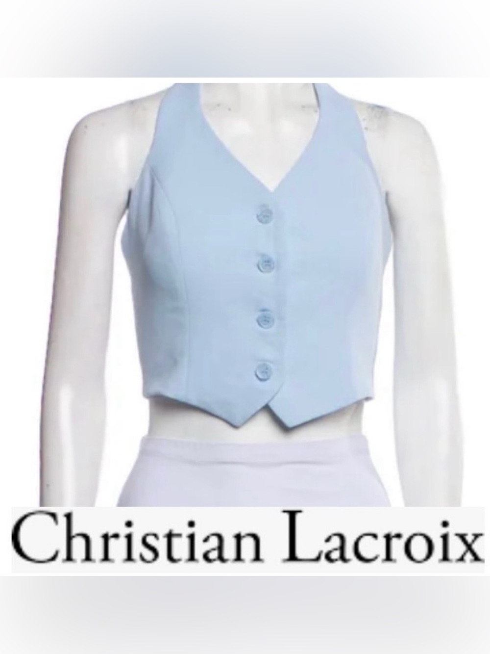 Christian Lacroix Tailored Halter Vest